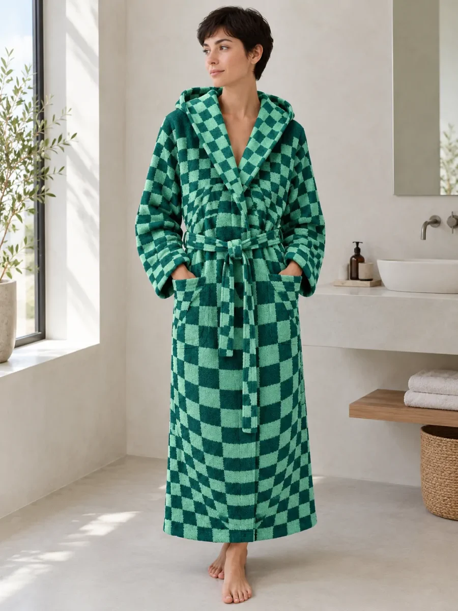 Bulge Hooded Robe, worn