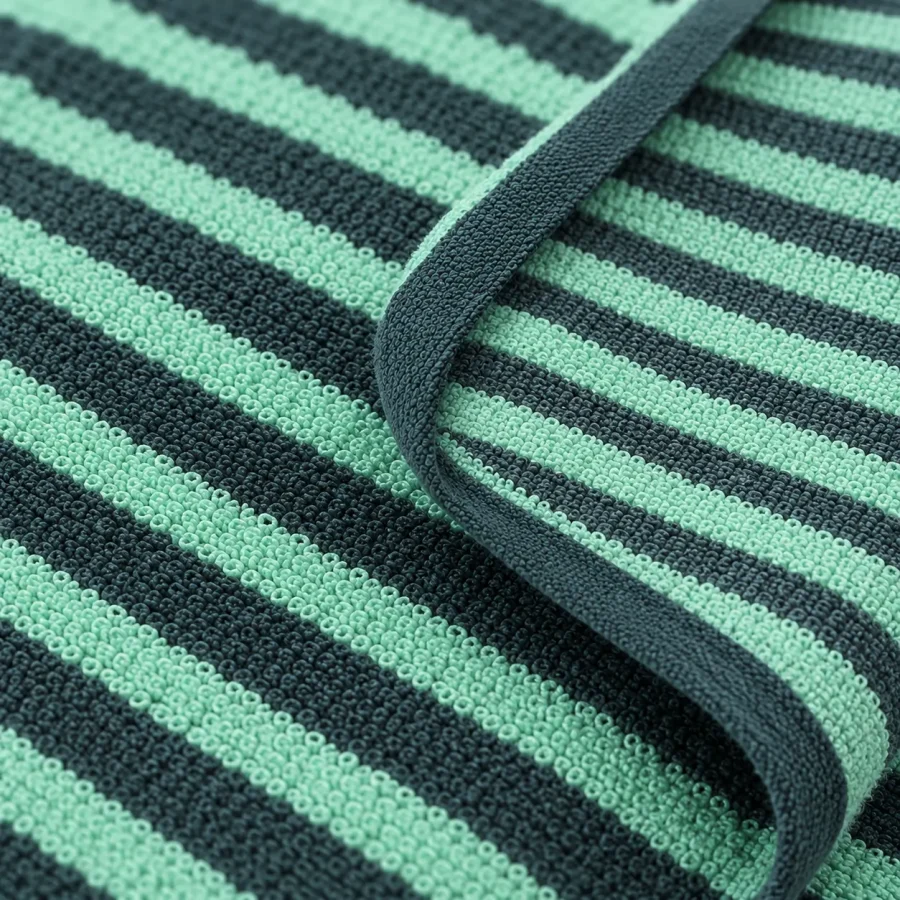Drift Bath Towel, close-up of the jacquard terry