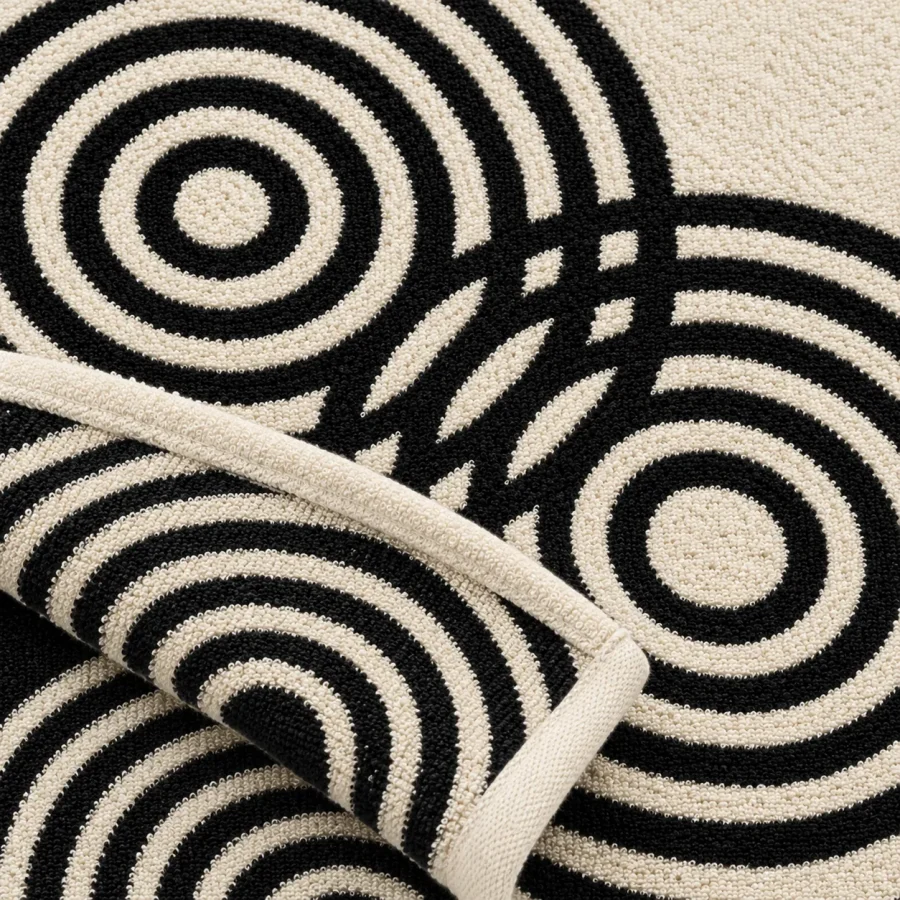 Echo Bath Towel, close-up of the jacquard terry