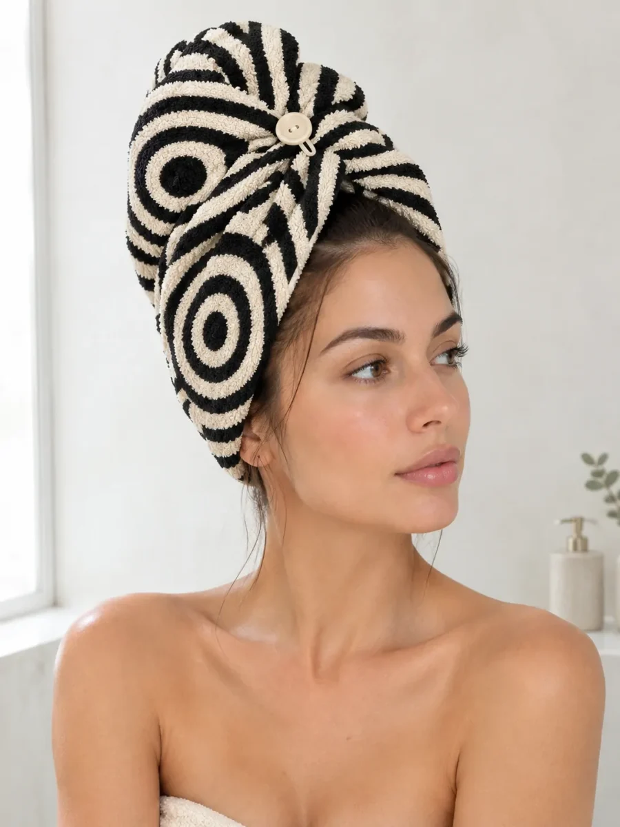 Echo Twist Hair Wraps, Set of 2, worn