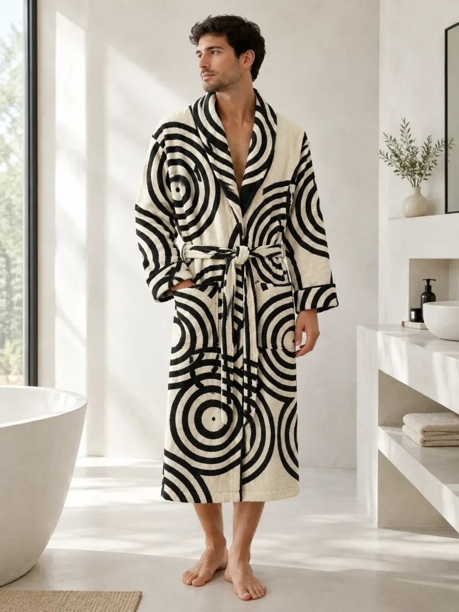 Echo Wrap Robe, worn