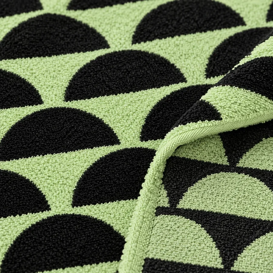 Halves Bath Towel, close-up of the jacquard terry