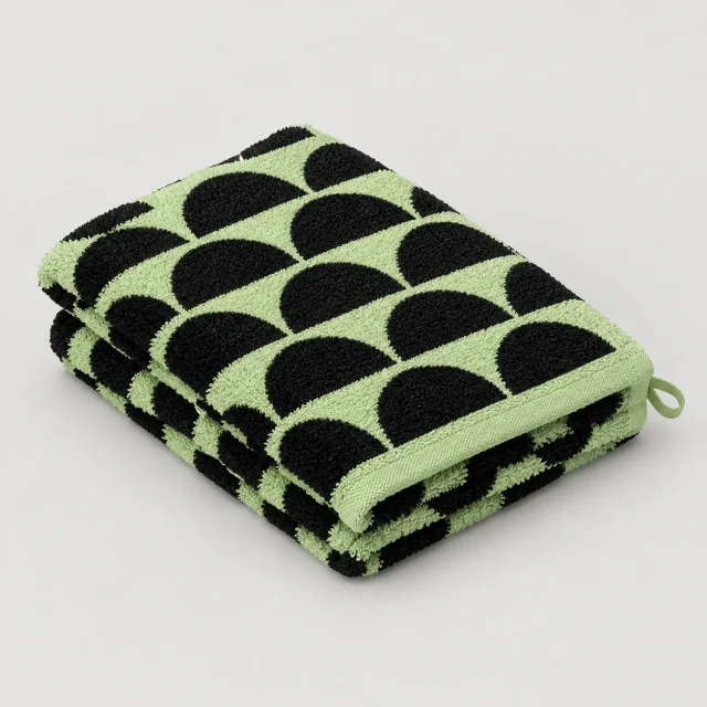 Halves Bath Towel, studio photo