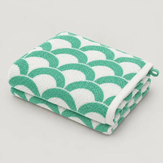 Scale Bath Towel, studio photo