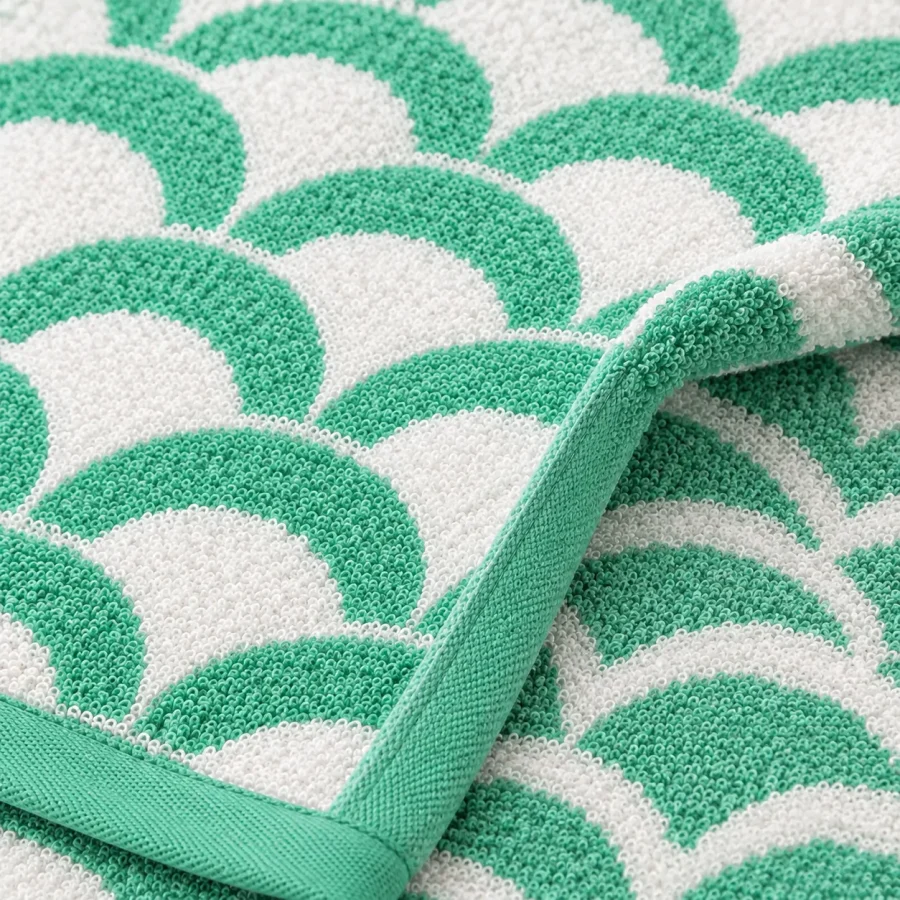 Scale Beach Towel, close-up of the jacquard terry