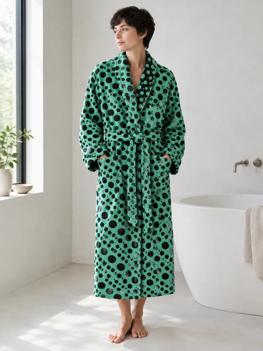 Shift Short Robe, worn