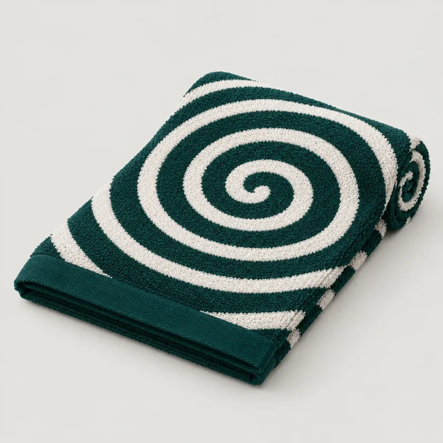 Spiral Beach Towel, studio photo