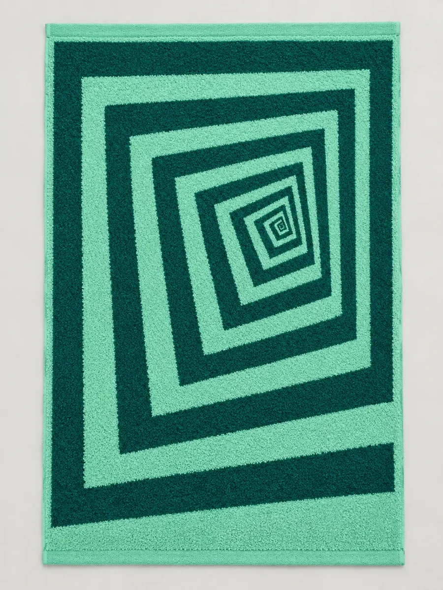 Tunnel Beach Towel laid flat, whole pattern