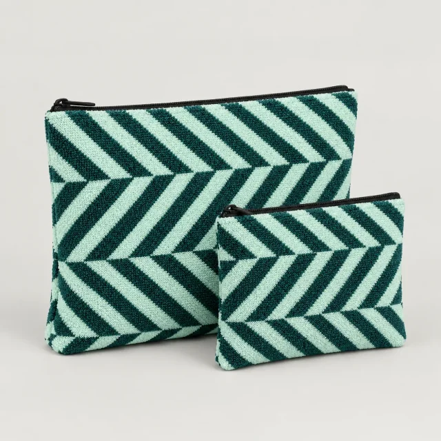 Twist Flat Pouches, Set of 2, studio photo