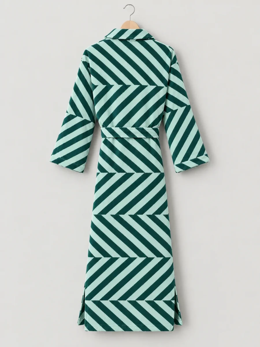 Twist Long Kimono Robe, back view