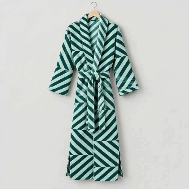 Twist Long Kimono Robe, studio photo